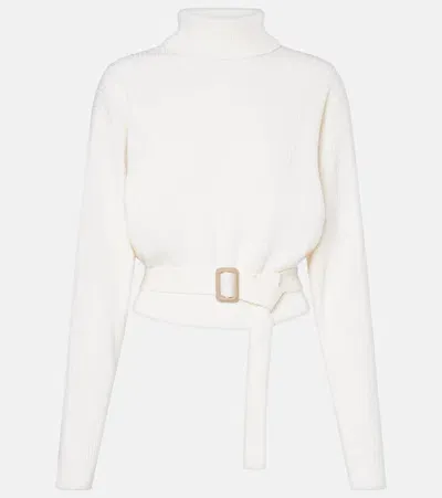 Chloé Wool-blend Sweater In White