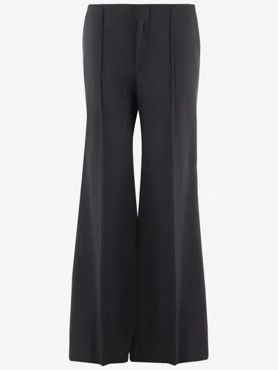 Chloé Chloè Wool Flare Pants In Black