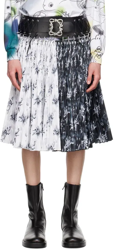 Chopova Lowena Black & White Patricia Skirt In Black And White