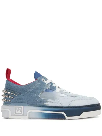 Christian Louboutin Astroloubi Panelled Sneakers In Blue