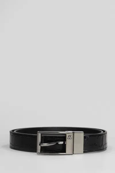 Christian Louboutin Bizzbelt Switch 30mm Belts In Black Leather