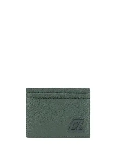 Christian Louboutin Card Holder In Gray