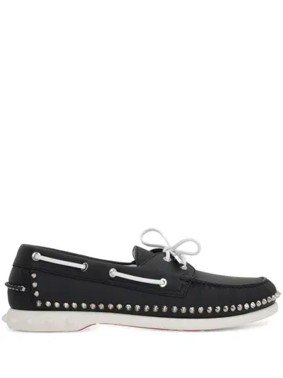 Christian Louboutin Gerockel Boat Shoes In Black