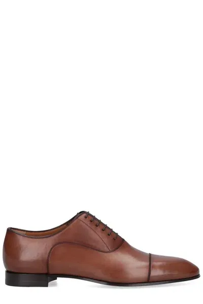 Christian Louboutin Greggo Derby Shoes In Brown