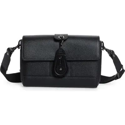 Christian Louboutin Groovy East/west Calfskin Crossbody Bag In Black/black/black