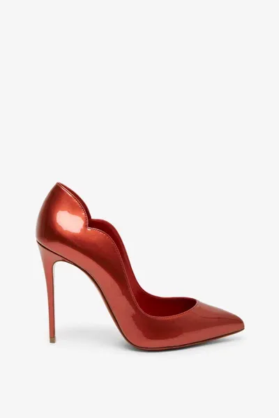 Christian Louboutin Womens Hot Chick 100 Patent-leather Heeled Courts Rod In Red