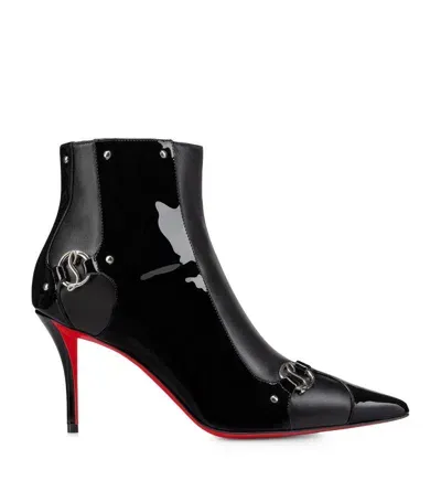 Christian Louboutin In 90s Leather Ankle Boots 80 In Black