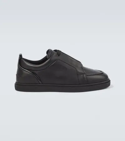 Christian Louboutin Sneakers Jimmy Aus Leder In Schwarz