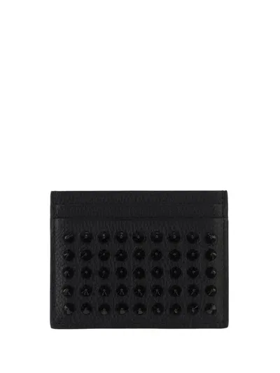 Christian Louboutin Kios Card Holder In Black/black