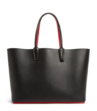 Christian Louboutin Leather Cabata Tote Bag In Black