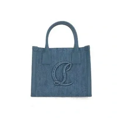 Christian Louboutin Logo Detailed Top Handle Bag In Blue