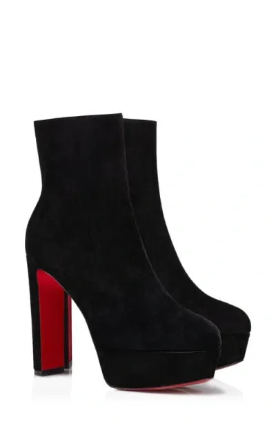 Christian Louboutin Loo Platform Bootie In Black