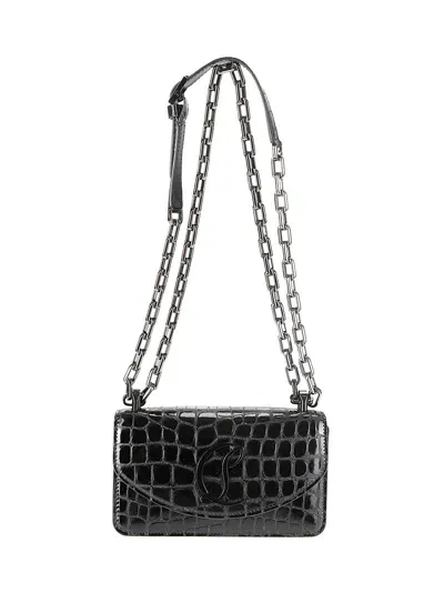 Christian Louboutin Loubi54 Chain Crossbody Small In Black