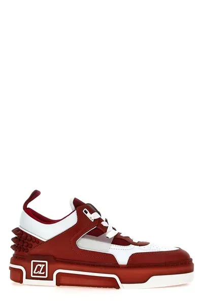 Christian Louboutin Astroloubi Flat Sneakers In Red