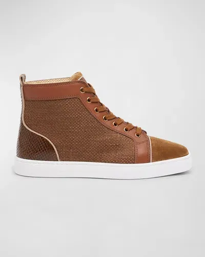 Christian Louboutin Men's Louis Orlato High-top Sneakers In Rhea