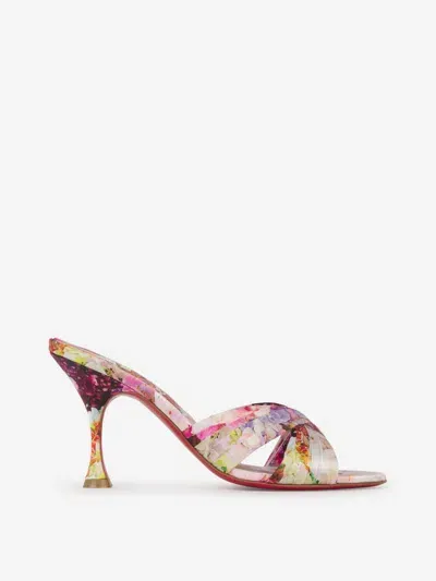 Christian Louboutin Nicol Is Back 85mm Crepe Satin Sandals In White