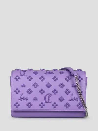 Christian Louboutin Paloma Clutch In Purple