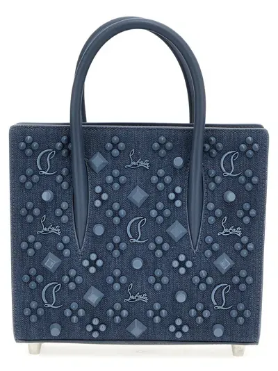 Christian Louboutin Womens Blue Paloma Mini Denim Tote Bag