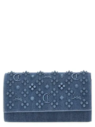 Christian Louboutin Paloma Wallet On Chain In Blue