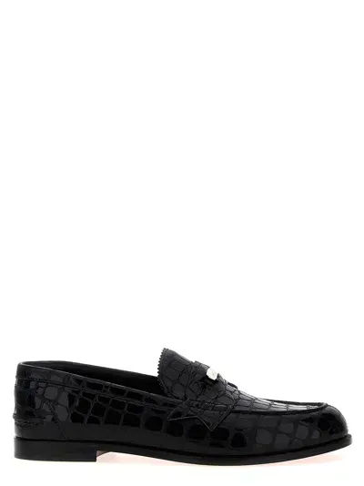 Christian Louboutin Penny Loafers In Black