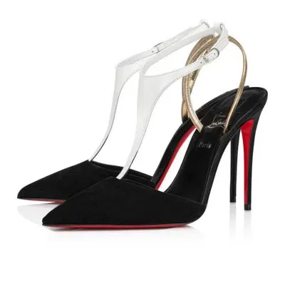 Christian Louboutin Sandals In Black/lin Multi