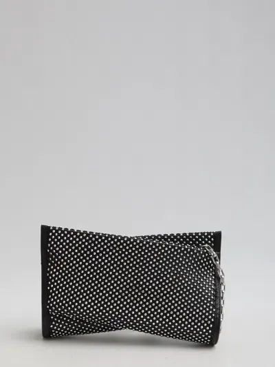 Christian Louboutin Small Loubitwist Clutch In Black