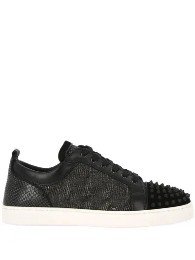 Christian Louboutin Sneakers In Black/black Mat