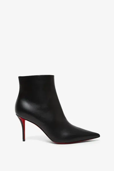 Christian Louboutin So Apostropha 80 Black Leather Boots