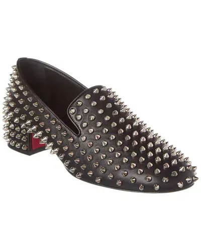 Christian Louboutin Spikeasy 30 Leather Loafer In Black