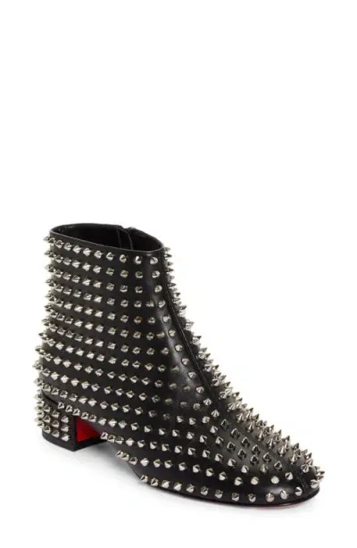 Christian Louboutin Spikeasy Studded Bootie In Black