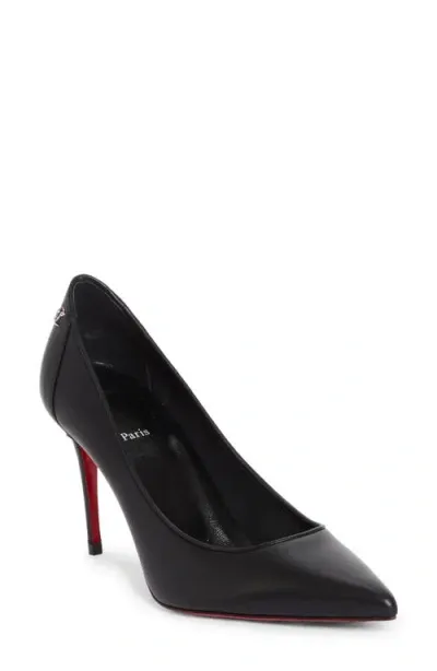 Christian Louboutin Sporty Kate Pointed Toe Pump In B439 Black/lin Black