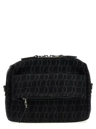 Christian Louboutin Zip N Flap Crossbody Bag In Black