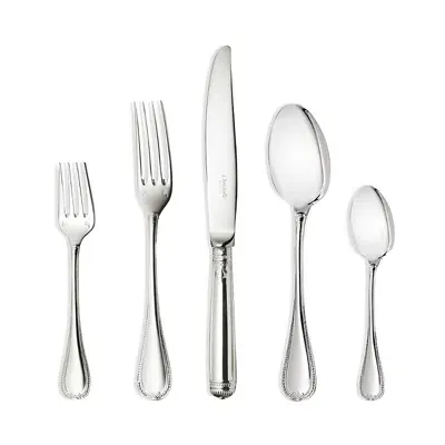 Christofle Malmaison Sterling 5-piece Place Setting In Brown