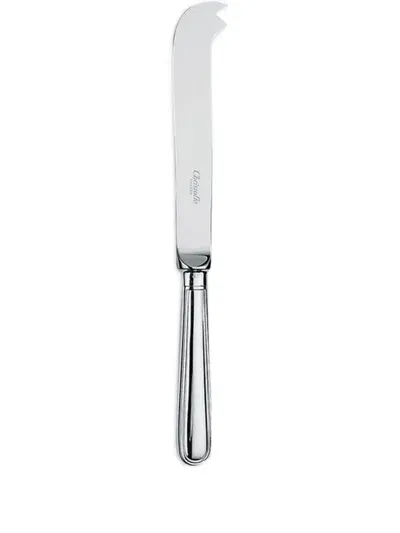 Christofle Perles Sterling Silver Cheese Knife In Metallic