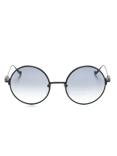 Chrome Hearts Round-frame Sunglasses In Blue