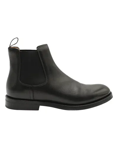 Church's Stivaletti Chelsea Monmouth In Pelle Spazzolata In Black