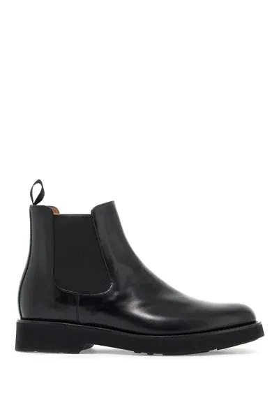 Church's Monmouth Chelsea Leather Brushed Ankle Boots In Black