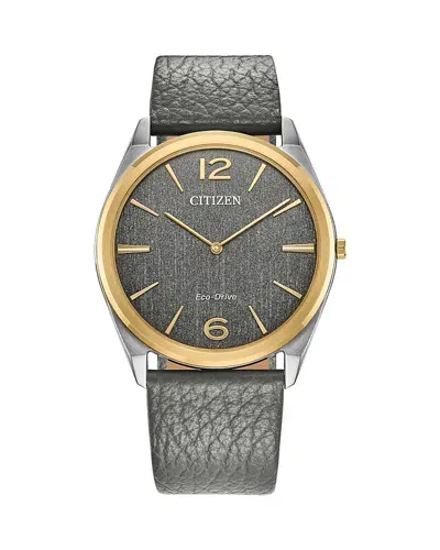 Citizen Eco Drive Classic Suratto Watch, 38mm In Gray/gray