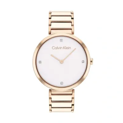 Ck Calvin Klein New Collection Watches Mod. 25200135 In Gold