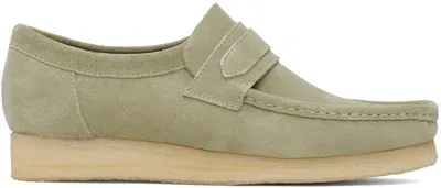 Clarks Originals Gray Wallabee Derbys In Maple Suede