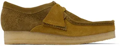 Clarks Originals Khaki & Tan Wallabee Derbys In Olive Combi