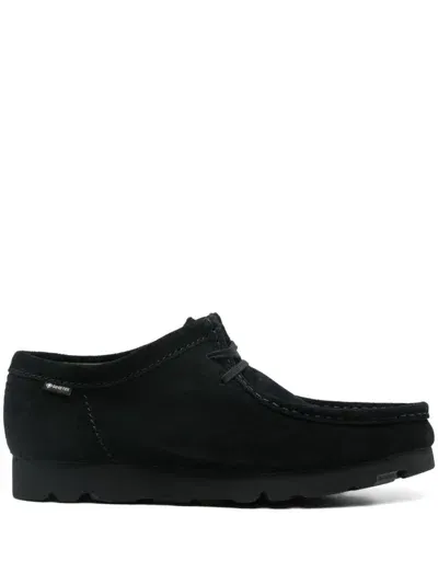 Clarks Originals Suede Derby Shoes In Black