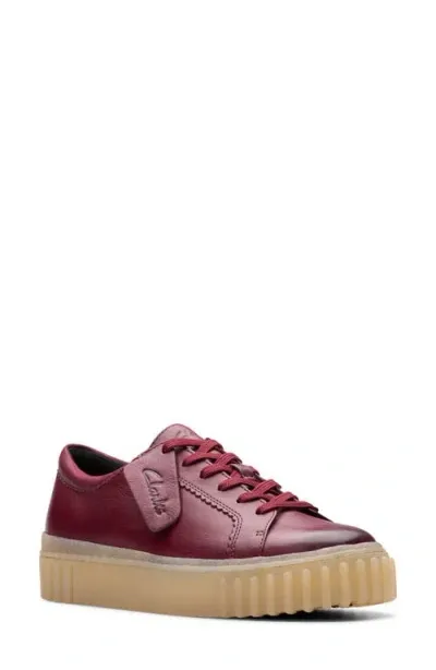 Clarksr Clarks(r) Mayhill Walk Sneaker In Burgundy Leather