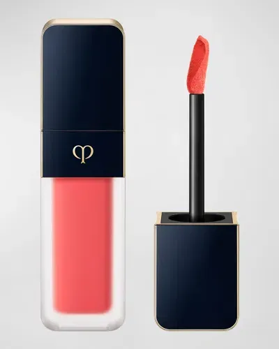 Clé De Peau Beauté Cream Rouge Matte Liquid Lipstick In Ixora Peach Delight