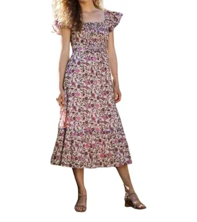 Cleobella Anika Floral Organic Cotton Voile Maxi Dress In Multi