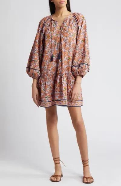 Cleobella Jacklyn Floral Organic Cotton Poplin Minidress In Asilah Print