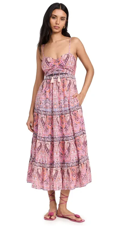 Cleobella Loraine Midi Dress Mahal Print In Multi