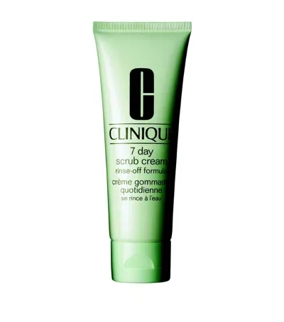 Clinique 7 Day Scrub Cream Rinse-off Formula In White