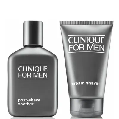 Clinique For Men Cream Shave And Post-shave Soother (bundle) In White