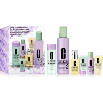 Clinique Great Skin Everywhere Skin Care Set For Oily & Combination Skin Types $118 Value In No Color